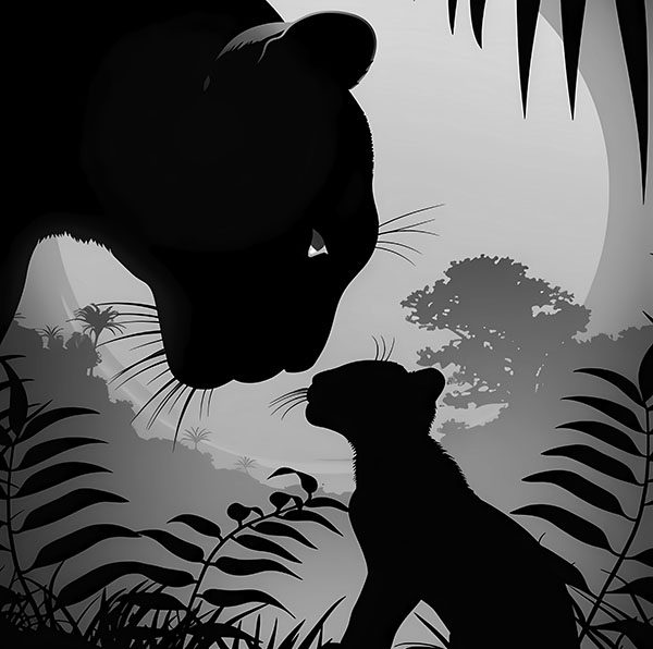El cachorro Simba ruge como un león