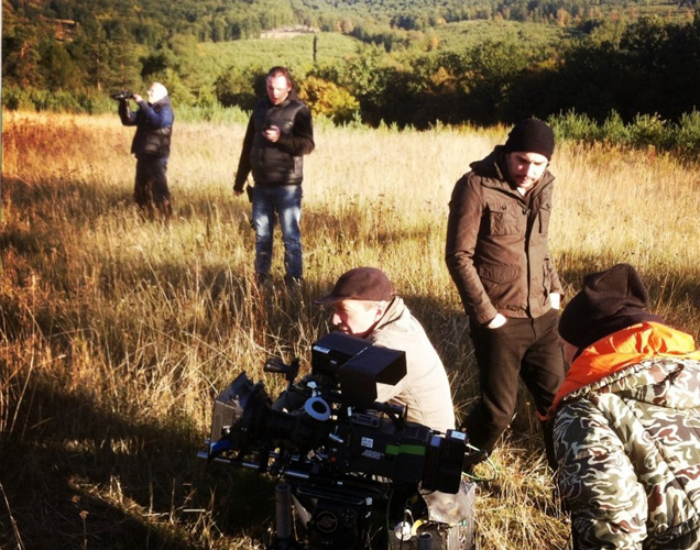 peter strickland durante la filmación de The Duke of Burgundy