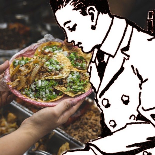 Por la forma de agarrar el taco…