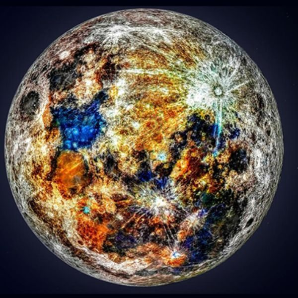 Luna de colores, trabajo de Andrew McCarthy