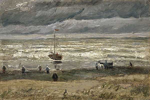 Vista del mar en Scheveningen 